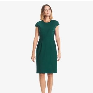 MM Lafleur Masha Sheath Dress in Viridian Green Size 8